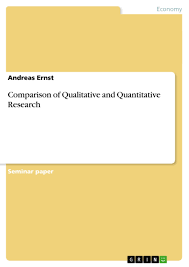 Qualitative research title examples for students. Comparison Of Qualitative And Quantitative Research Grin
