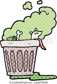 The automatic watering system irrigates lawn grass and other plants in the park at dawn. Cartoon Garbage Can Images Cartoon On Net