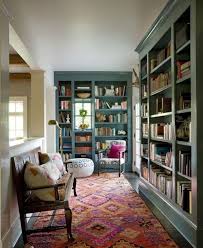 Love The Paint Color Of These Bookshelves Home Library Design Home Library Home