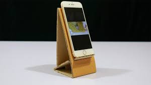 How To Make A Mobile Phone Stand Out Of Cardboard Diy Cardboard Mobil Make A Mobile Diy Phone Stand Diy Phone Holder