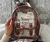 Lila's Clear Mini Backpacks - Stadium Aproved