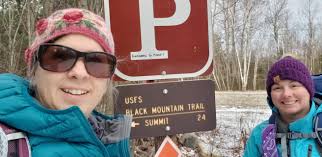 Hiking black mountain in Benton