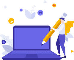 Blog writing Animated Illustration