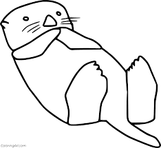 Otter coloring pages for kids online. Otter Coloring Pages Coloringall