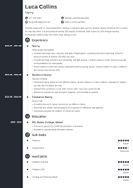 Include a list of all nanny experience. Nanny Resume Examples And 20 Writing Tips Template