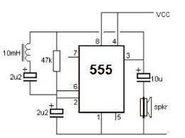 Este circuito detecta metales y también imanes. Simple Metal Detector Using 555 Timer Circuit Diagram Circuitos Circuito Circuitos Impresos