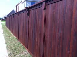 Wood fence is affordable, offers privacy, and has a beautiful natural look that compliments landscaping and other outdoor garden features. Clear Grade Cedar In Keller Tx With Corbels And Dark Walnut Stain Archives Dfw Fence Contractor