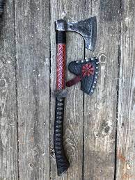 Pin By Andreas Perlegas On Viking Forged Axe Axe Leather Craft Axe Handle