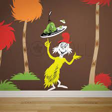 Children Wall Decals Wall Sticker Dr Seuss Characters Sam Green Eggs And Ham Dr Seuss Wall Art Dr Seuss Wall Decals Green Eggs And Ham