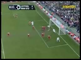 United fans had also gathered at the lowry hotel where their side's players were staying prior to the match. John O Shea Goal Man Utd V Liverpool 90th Minute 3 3 07 On Make A Gif