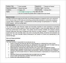 Administered sourcing, governance strategy and goals for financial shared services. Controller Job Description Template 10 Free Word Pdf Format Download Free Premium Templates