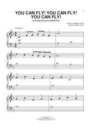 You Can Fly You Can Fly You Can Fly Disney Sheet Music Digital Sheet Music Sheet Music
