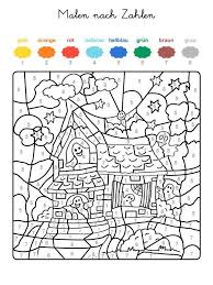 Wenn Ihr Kind Das Ganze Motiv Auf Der Halloween Vorlage Mit Den Farben Ausgemalt Hat Die Den Num Halloween Vorlage Gemalde Fur Kinder Malen Nach Zahlen Kinder