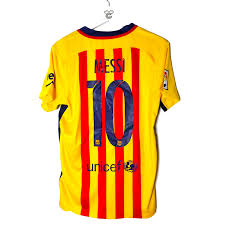 Icon sports barcelona training jersey for kids, licensed fc barcelona soccer shirt, youth sizes. Fc Barcelona Away Soccer Jersey 2015 2016 Messi 10 S