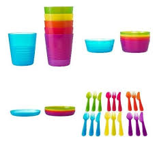 Ikea Kalas Naczynia Dla Dziecka 36szt Koloroweikea 5719051995 Oficjalne Archiwum Allegro Kids Plastic Bowls Kids Dinner Sets Kids Tableware