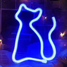 Pink Blue White Cat Kitty Kitten Neon Light Halloween Room Gifts Decor Animal Vet Led Signs Lighting Wall Bedroom Home Party Kids In 2020 Blue Neon Lights Neon Lighting Led Neon Lighting