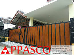 Jual pintu pagar minimalis model kayu kota tangerang selatan. Pagar Minimalis Motif Kayu Grc Besi Galvanis Di Perumahan Permata Pamulang Pagar Motif Kayu Appasco Indonesia