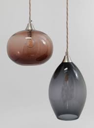 A Pair Of Bespoke Hand Blown Glass Light Shades Glass Lighting Glass Light Shades Led Tube Light