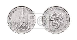 V současné době je možné používat zajímavostí je, že celkový součet hodnot všech mincí a bankovek, které nesou jméno česká koruna. Mince 1 Koruna Ceska Republika Fototapeta Fototapety Spolecenstvi Lic Zvratit Myloview Cz