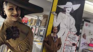 Daniela dimitrescu cosplay by ksana stankevich. A Jb Hi Fi Store Drew A Life Size Resident Evil Village Lady Dimitrescu Height Chart Press Start Australia Clare Valley Online News