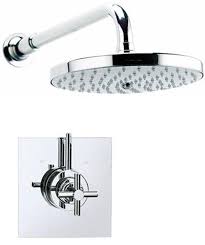 Mayfair Series X Dual Thermostatic Shower Valve With Fixed Shower Head Save 57 Free Delivery To Mainland I Fixed Shower Head Contemporary Shower Shower Valve