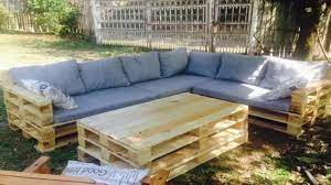 Pallet Garden Furniture Youtube Within Patio Furniture Pallets Palet Outdoor