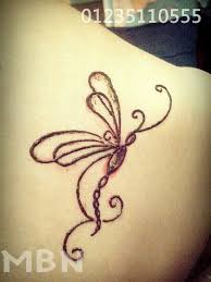 Butterfly Henna Tattoos For Shoulder Henna Tattoo Henna Tattoo Designs Henna Designs