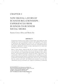 Menurut para ahli, kami menyimpulkan bahwa saham adalah surat berharga yang dijadikan sebagai bukti bahwa kamu ikut serta menanamkan modal di suatu perusahaan. Pdf Chapter 9 New Digital Layers Of Business Relationships Experiences From Business To Business Social Media