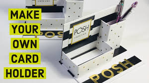 The transparent lid of the business card storage box can be opened easily for you to access your business cards at any moment. Easy Desktop Business Card Holder Perfect For Your Craft Fair Table Or Office Easy Card Box Youtube