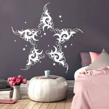 Moderne und stylische wandtattoos wandaufkleber wandsticker als vinyl deko aufkleber für ihr zuhause. Stern Mit Ranken Schlafzimmer Wandtattoo