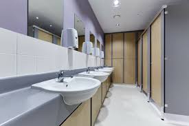 American commercial bathroom design has long been absent of toilet lids. Choosing Your Washroom Colours