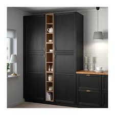 Full height cabinets ikea kitchen kitchen inspirations kitchen. Vadholma Open Storage Brown Stained Ash Width 9 Height 30 Order Today Ikea Kitchen Furniture Open Storage Kitchen Storage