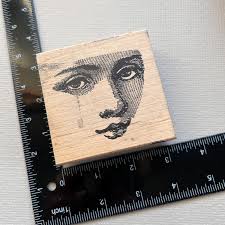 One Of A Kind Art Wood Backed Rubber Stamp For Crafts One Of A Kind Art  Rubber Stamp