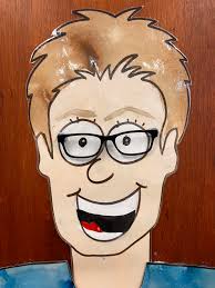 Guisborough. A different view of Chaloner Pit Cottages by my late friend  Jim Bean.