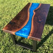 Black Walnut Resin Coffee Table Is Finally Finished And Looks Great In Its New Home Ecopoxy Rubiomonocoatu Wood Resin Table Resin Furniture Epoxy Wood Table