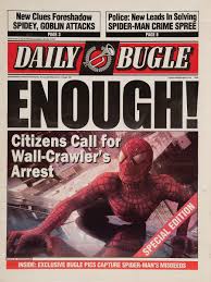 In Spider-Man (2002) J. Jonah Jameson tells Green Goblin that he doesnt  know who sends the pictures of Spider-Man despite the fact he hired Parker  Peter three scenes ago. This is a