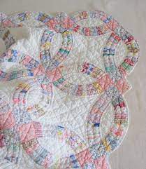 Antique Quilt Double Wedding Ring Quilt Hand Made Multi Etsy Double Wedding Ring Quilt Wedding Ring Quilt Quilts