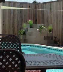 The steel wall panels ensure that your the backbone of the pool (the steel panels) are assembled around the perimeter of the pool. Wood Slat Partition Screen To Hide Pool Equipment Novocom Top