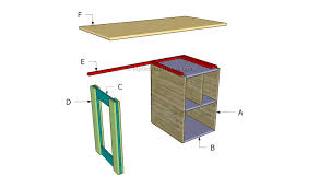 Wood Desk Plans Myoutdoorplans Free Woodworking Plans And Projects Diy Shed Wooden Playhouse Pergola Bbq