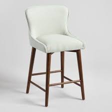 Zarah Wingback Upholstered Counter Stool Counter Stools Stool Arm Chairs Living Room