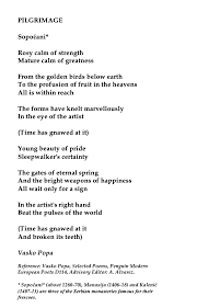 Vasko Popa Serbian Poet Poems British Poets Poetry