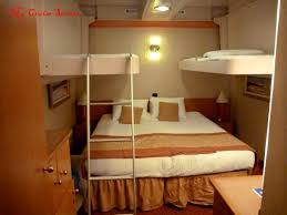 Inside Cabin With Two Drop Down Bunks Cruise Ships Rooms Cruise Yacht Interior Design