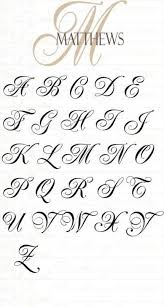 The font as depicted in this template offers a cursive style of writing. Tattoo Fonts Initials Scripts 42 Ideas Tattoofontsalphabet Handletteringalphabet Calligraph In 2020 Lettering Alphabet Tattoo Fonts Alphabet Cursive Fonts Alphabet