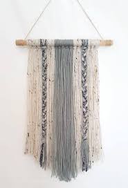 Hello Lovelies This Handmade Yarn Wall Hanging Is For The Simple Bohemian With Soft Contrasting Colors It Is Boho Yarn Hanging Wall Decor Yarn Wall Hanging