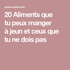 20 Aliments Que Tu Peux Manger A Jeun Et Ceux Que Tu Ne Dois Pas A Jeun Alimentation Conseils Nutritionnels