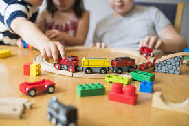 With 120 colorful pieces, kids will love the adventure of pushing the train around and through a gentle waterfall and over a suspension bridge. All Aboard These 12 Train Tables Are Perfect For Your Little Conductor