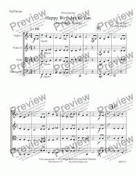 Editions marc reift at sheet music plus. Happy Birthday To You String Quartet Download Sheet Music Pdf File