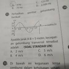 Bagaimana untuk menghitung kecepatan gelombang? Apabila Jarak A B 5meter Kecepatan Gelombang Tranversal Tersebut Brainly Co Id
