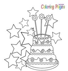 Beautiful unicorn pictures to color. Coloring Page Birthday Cake Vector Images Over 390
