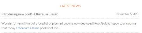 Name algorithm hashrate price market cap nethash graph (7d) 1: Pool Gold Pool Gold Twitter